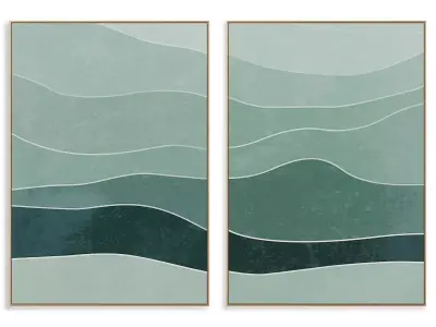 abstract painting frame set 3D model 166