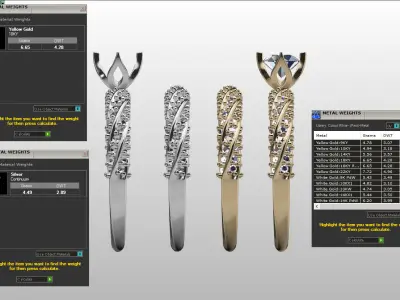 Spiral Solitaire Ring 3D print model