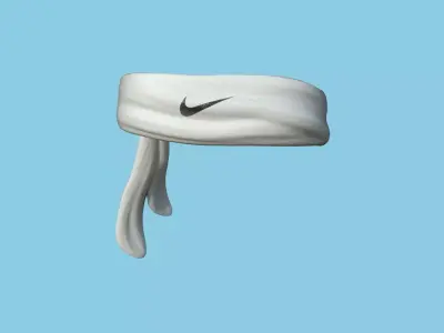 Nike Bandana - Sport Scarf - Character Design Low-poly 3D model