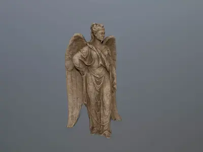 greek statue Low-poly 3D model