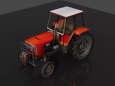 Tractor Low-poly 3D model