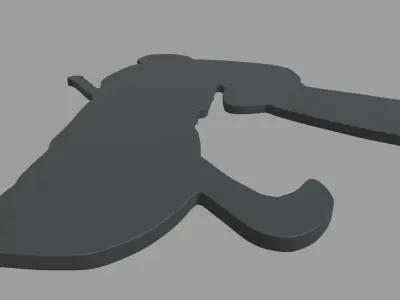 Hockey Key Ring Chain 02 Low-poly 3D model