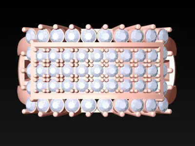 Diamond Ring - Womens Rings - SN385 Free 3D print model