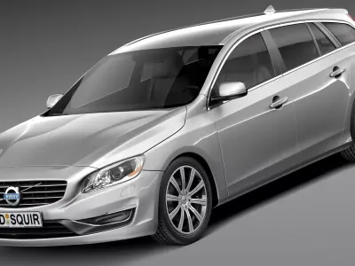Volvo V60 2014 3D model