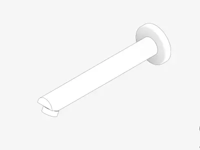 Wall Spout - Luxury - Pin Low-poly 3D model