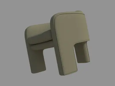 Armchair SIngle Sofa 3D model