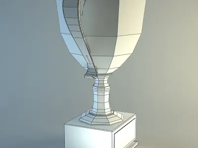 Trophy Cup Low-poly 3D model