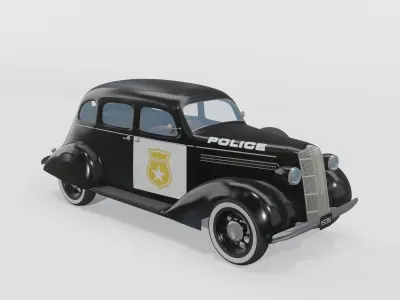 Dodge Sedan Police model 3D model