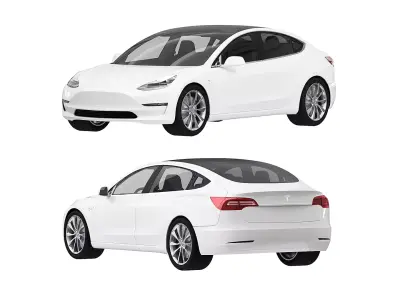 Tesla Model 3 3D model 2
