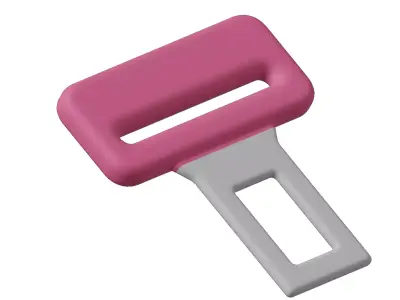 Baby Car Seat Buckle Toy 3D model