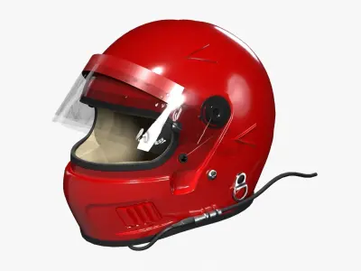 Bell AFX-1 Racing Helmet 3D model