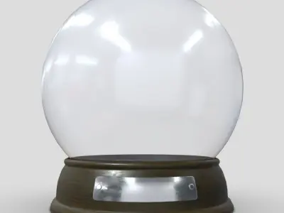 Glass Ball 2 Low-poly 3D model
