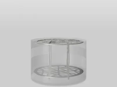 Meadow Vase Small Silver Low-poly 3D model