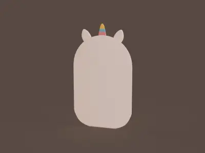 Unicorn Frames Low-poly 3D model
