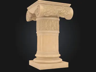 Corinthian Elegance A Pillar of Classical Grandeur 3D model