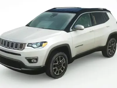 Jeep Compass 2019 Low-poly 3D model