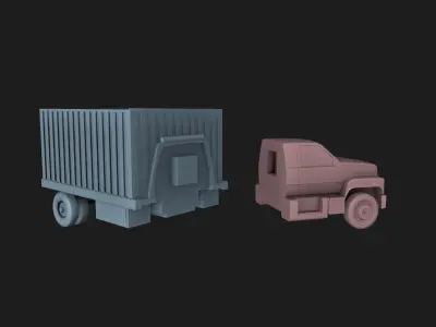 Box Truck Planter 3D print model