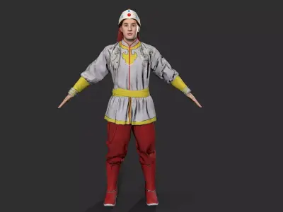 gongfu Low-poly 3D model