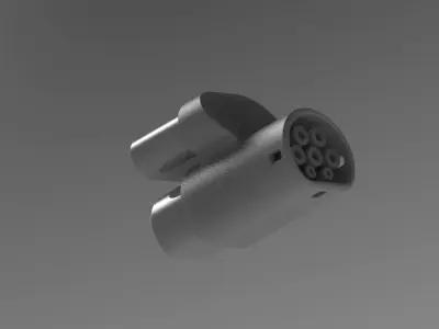 TESLA COMBO II ADAPTER 3D print model