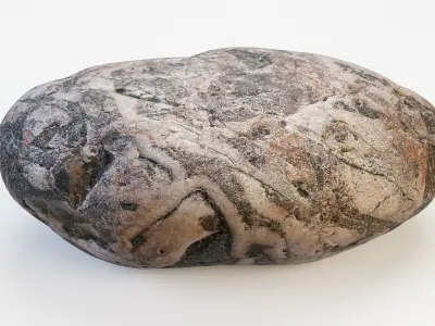 Small Stone 02 PBR Low-poly 3D model
