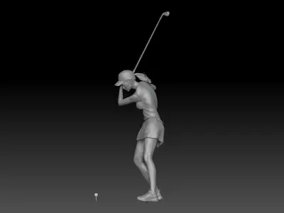 GOLF GIRL WOMAN 1 3D print model