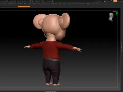 Koala Basemesh - Created in ZBrush 2021 3D model