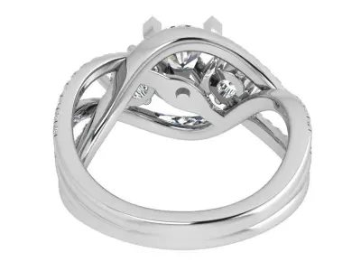 Round Cut Twisted Ring 3604 3D print model