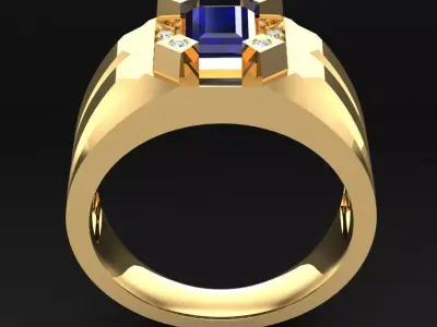Luxury Men Rings Designs 4MR039 3D print model