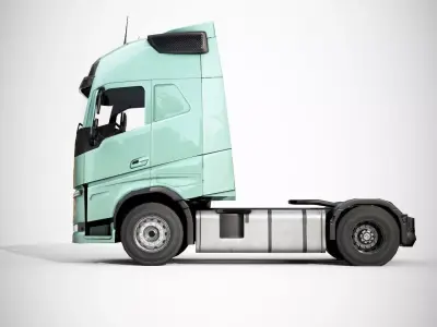 VLV Truck Semi Low-poly 3D model