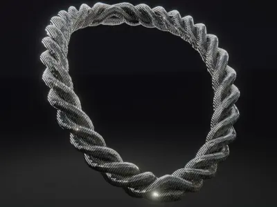 Spiral Chains - 4 Pack Low-poly 3D model