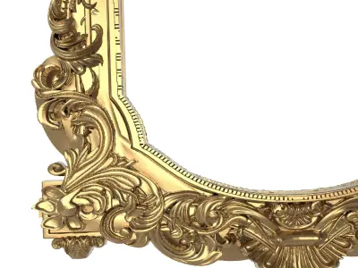Carved Picture Frame 3D model 28