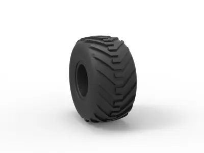 Offroad wheel 6 3D print model