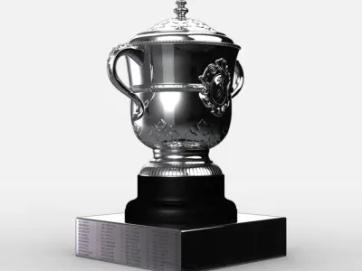 Roland Garros Womens Trophy 3D model