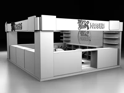  Booth Exhibition Stand a292  3D model