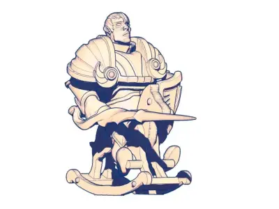 Algar TUSSLE FOR VICTORY 3D print model