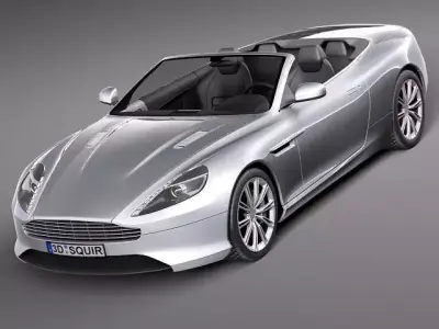 Aston Martin Virage Volante 2012 3D Model 3D model