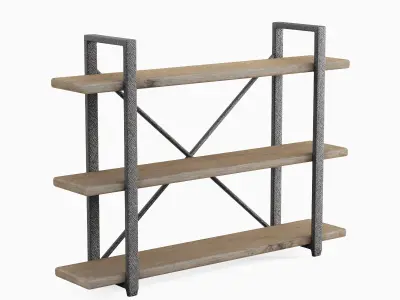Bookshelf 05 Low-poly 3D model