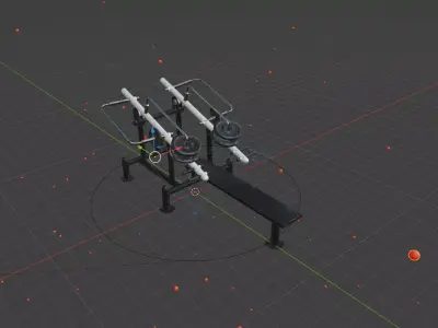 Exercise machine 3D model