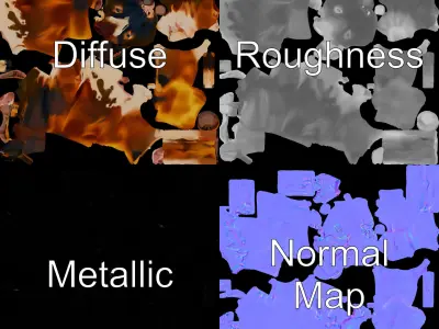 Realistic Cow Model Pack for D Rendering and Animation Low-poly 3D model