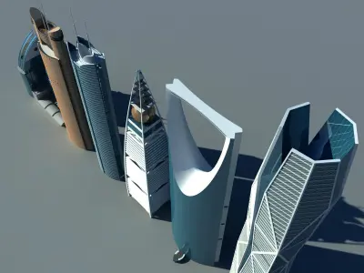 Riyadh Buildings 3D model
