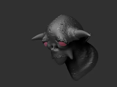 creature head orc  3D model