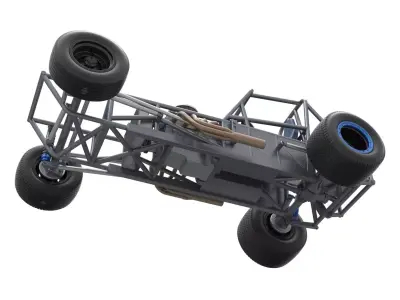 Vintage Dirt Modified stock car Base Version 5 Scale 1 to 25 3D print model