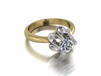 Jewelry Ring Gold 3D print model order