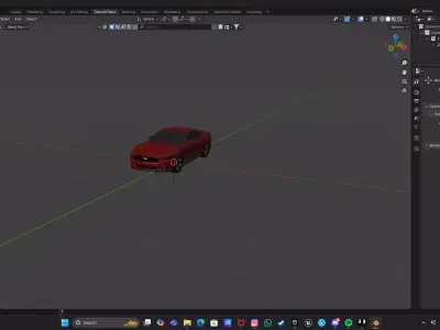ford mustang 2015 model Low-poly 3D model