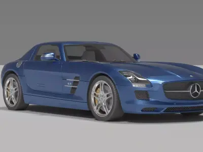 MERCEDES SLS AMG 3D model by glennaguiar