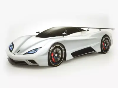 Generic Supercar v13 Low-poly 3D model