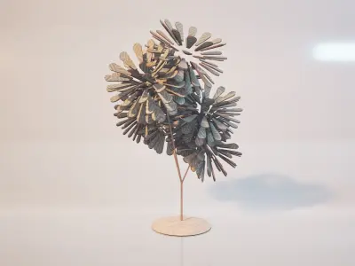 Conceptual shrub S1Bv1 Low-poly 3D model