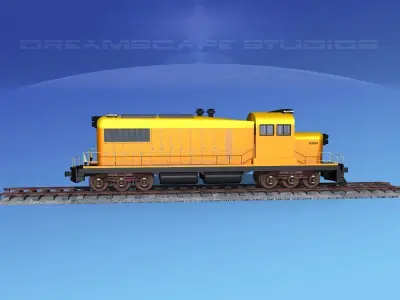 Diesel Locomotive V10 3D model