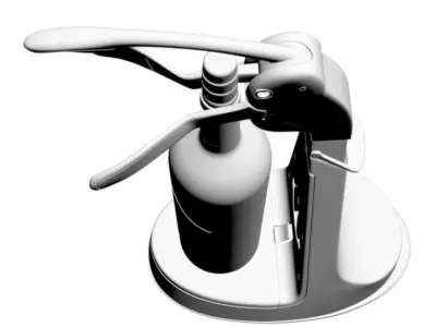 Modern wine bottle opener  3D model