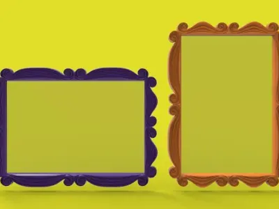 SWIRL - PICTURE or MIRROR FRAME 3D print model